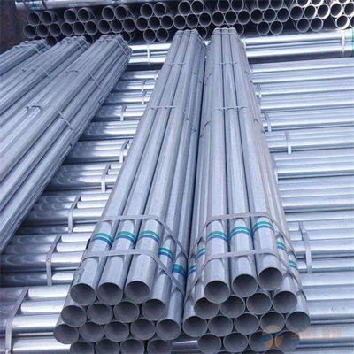 DC52D Z80 Galvanized Steel Pipes 108mm OD 3mm Zinc Coated Sliver Color