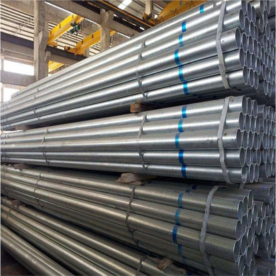 DC52D Z80 Galvanized Steel Pipes 108mm OD 3mm Zinc Coated Sliver Color