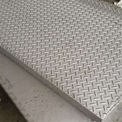 Hot Rolled 304 Stainless Steel Embossed Sheets 1500 * 6000mm 10mm Antiskid