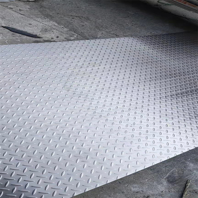SUS 2B Surface 304 Stainless Steel Sheets Plates Antiskid 1.5mm Embossed Steel Plate