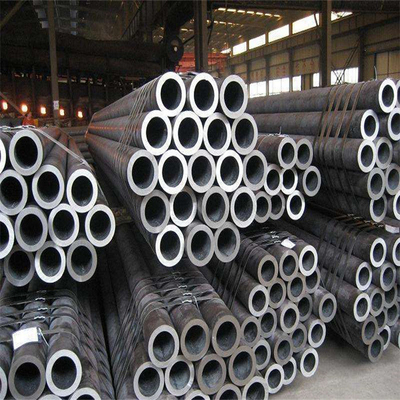 Q345B SUS Bright Seamless Black Steel Pipe 57mm OD 9mm Thick AISI Tube