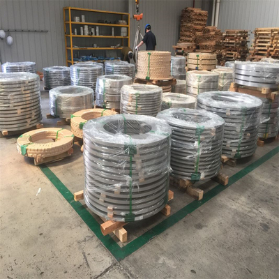 SS Coil 304 Stainless Steel Strip 2B BA Surface Customized Width 0.2 - 8mm Thickness
