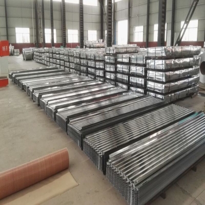0.8mm Hot Dipped Galvanized Corrugated Roofing Sheets Customized Sizes DX51D