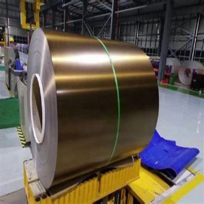 Golden Surface 304 Stainless Steel Coil 1219mm Width 0.2mm Thickness Decoration Use