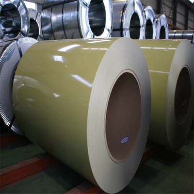 SUS DC52D Prepainted Galvanized Steel Coil PPGI Hot - Dipped Color Coated 4mm 1219mm Width