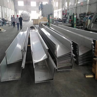 Stainless Steel 304 Roof Gutter Customized Shapes Industry Gutter 1.5*1219mm 2B Surface Cold-Rolled