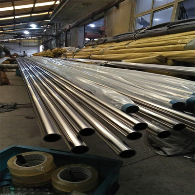 Round 304 Stainless Steel Pipes Polished 8K Surface 1/2 Inch 1.6mm Customized