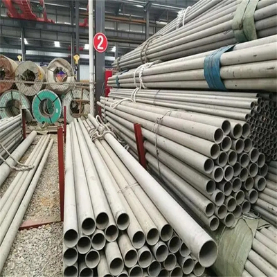 SS201 101mm OD Seamless Stainless Steel Pipes 8mm Thickness Hairline 8K EN Standard