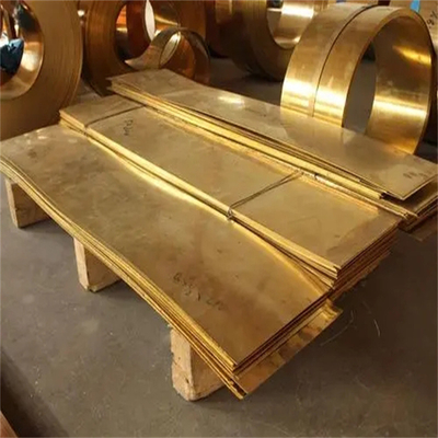 C21000 Polished Brass Sheet Yellow 0.1-30mm Thickness Astm Standard Customized Size