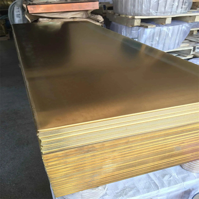 C21000 Polished Brass Sheet Yellow 0.1-30mm Thickness Astm Standard Customized Size