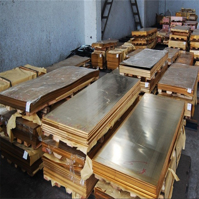 C26800 Brass Sheet Plate 1mm 2mm Thickness Zinc Copper Alloy Customized Size Astm Gb H68