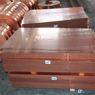 Tu1 Tu2 Copper Plate Sheet 0.5mm 0.6mm Thickness 10-1220mm Width Astm Standard