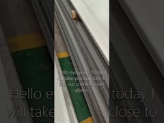 Up close viewing of stainless steel plates
