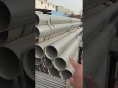 Galvanized steel pipes of various sizes